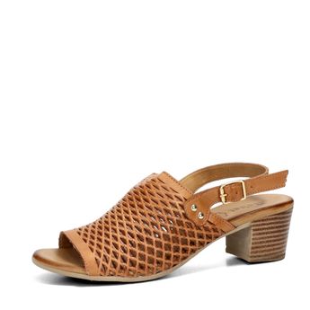 Robel dámske kožené sandále - hnedé