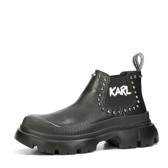Karl Lagerfeld dámske štýlové členkové čižmy - čierne