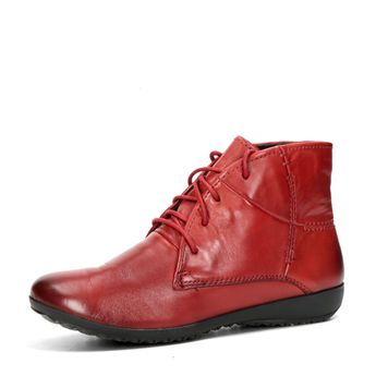 Josef Seibel dámske kožené členkové topánky - červené