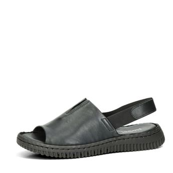 Robel dámske kožené sandále - čierne
